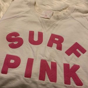 Pink Vintage Style Sweatshirt w/ Front Pocket